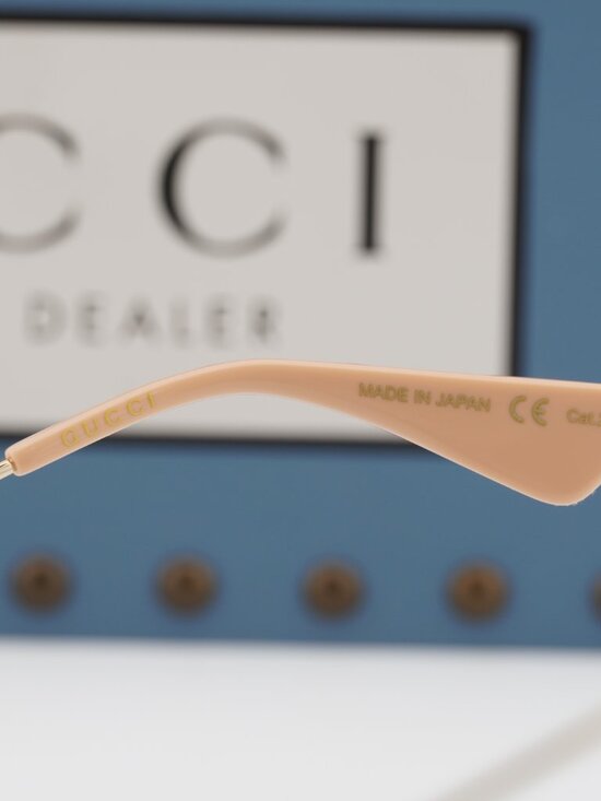 Gucci GG0113S 008 Round Sunglasses - Black\\Blue Gradient main image 5